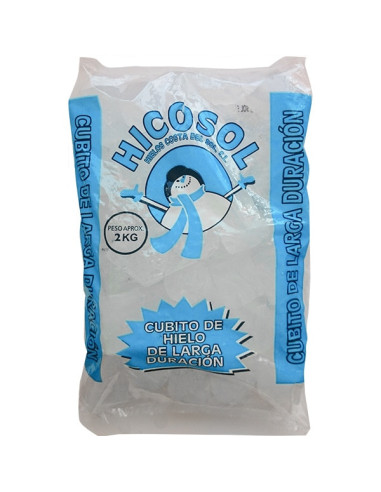 CUBITO DE HIELO BOLSA DE 2 KL