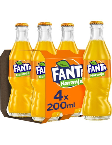 FANTA NARANJA BOTELLÍN 20clx4 UND