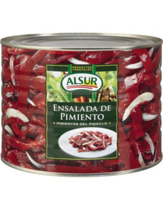 ALSUR ENSALADA DE PIMIENTOS ASADOS CON CEBOLLA LATA 1750 gr