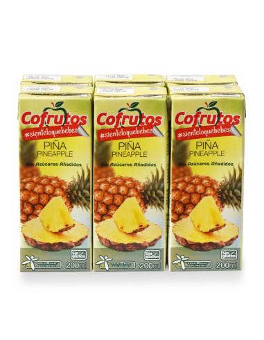 COFRUTOS ZUMITOS DE PIÑA S/AZÚCAR 200ml/6