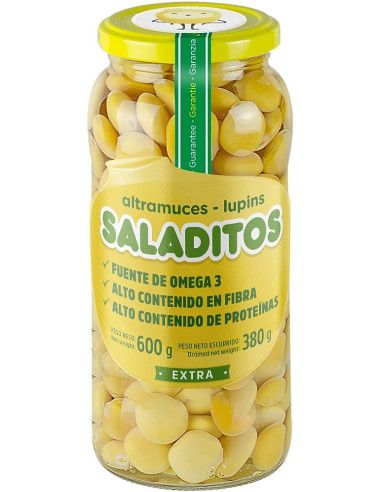 SALADITOS ALTRAMUCES VIDRIO 600 gr