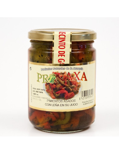 PRONAXA PIMIENTOS ASADOS A LA LEÑA EN SU JUGO...