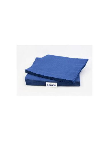 ZAMBÚ SERVILLETA AZUL MARINO 40*40 DOBLE CAPA