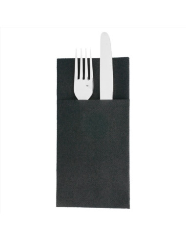 ZAMBÚ SERVILLETA CANGURO NEGRA 30*40