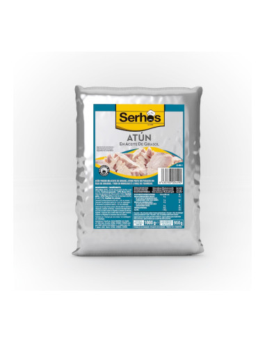 SERHOS ATÚN EN ACEITE BOLSA DE 1 KL