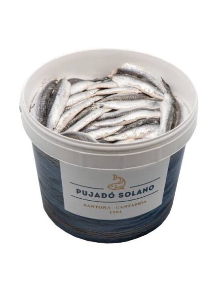 PUJADÓ SOLANO BOQUERONES DEL CANTÁBRICO MARIPOSA EN VINAGRE CUBO 3 Kg