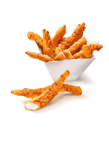 TIRAS DE POLLO CAJÚN BOLSA DE 1 KL